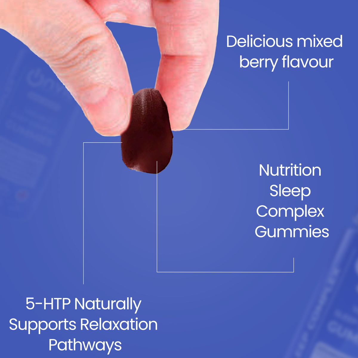 Sleep Complex zero sugar vegan gummies by Onvit Nutrition UK — product photo 6