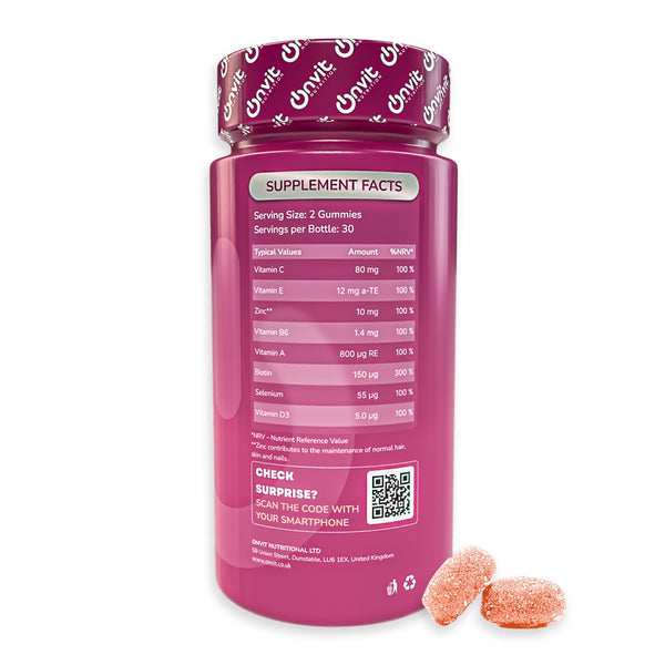 Hair Skin Nails | Zero Sugar | Vegan+ | Gummies