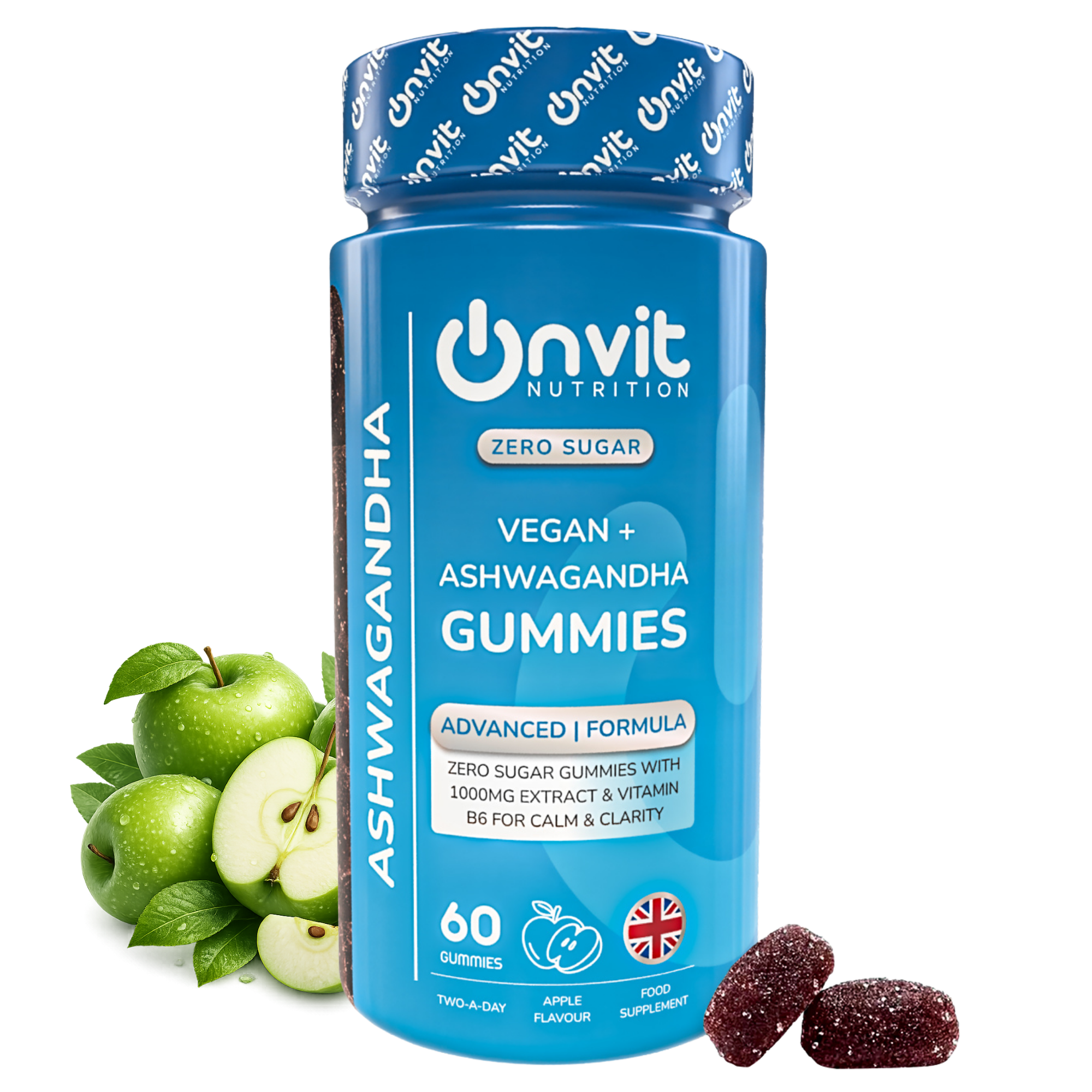 Onvit Ashwagandha bottle transparent PNG for homepage hero